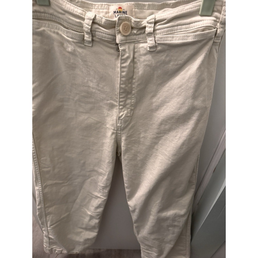 Marine Layer Women's‎ Wide Leg High Rise Pants Size 6 Tan